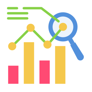 Analysis, Market Research, Report, Statistics, Data Analytics  icon