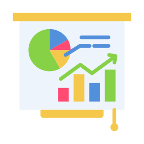 Data Analysis, Analysis, Statistics, Pie Chart, Statistics Report  icon