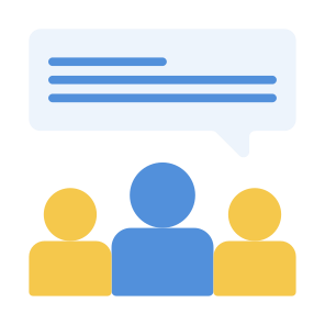 Discussion, User, Communications, Team, Conversation  icon