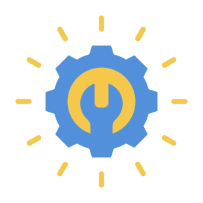 Recovery, Repair, Maintenance, Service, Settings icon