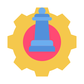 Strategy, Management, Process, Chess Piece, Tactics  icon