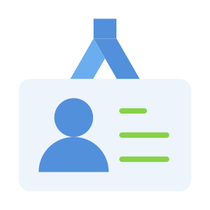 Id Card, Pass, Identification, Card, Identity, User icon