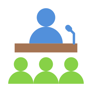 Public Speaking, Conference, Speaker, Communications, People, Speech icon