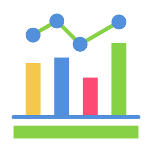 Statistics, Chart, Bar Graph, Line Chart, Analytics, Bar Chart icon