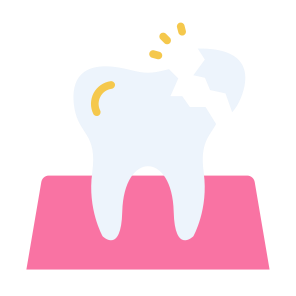 Broken Tooth, Tooth, Broken, Dental, Cavity, Decayed, Dental Care icon
