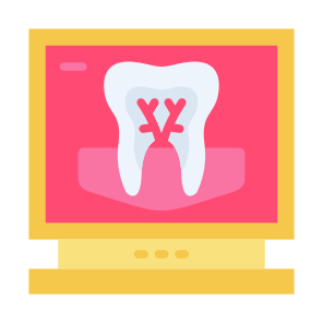 Dental Xray, Tooth, X Ray, Dental, Checkup, Monitor icon