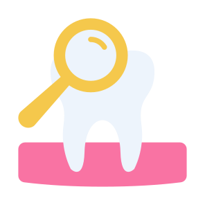 Examining Teeth, Examining, Teeth, Dental Checkup, Checkup, Tooth icon