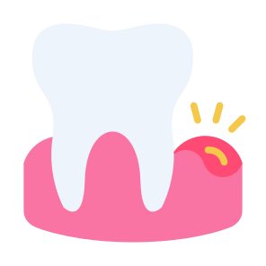 Gingivitis, Gum, Inflammation, Tooth, Swollen, Dental icon