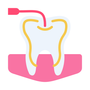 Root Canal, Tooth, Endodontist, Treatment, Dental, Dental Care  icon