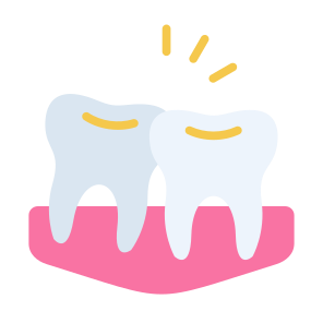Tooth Overlapping, Tooth, Dental, Overlapping, Crowded, Teeth icon