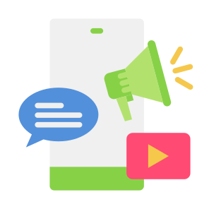 Advertisement, Social Media, Marketing,  Megaphone, Advertising, Promotion icon