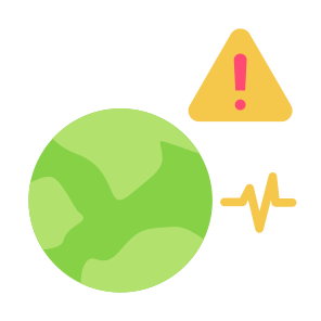 Earthquake, Warning, Attention, Earth, Disaster, Damage,  icon