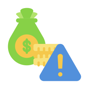 Financial Risk, Warning, Alert, Economy, Finance, Risk icon