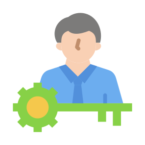 Key Person, People, Human, Key,  User, Management icon