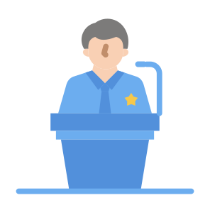 Politician, User, Speech, Conference, Leader,  Campaign  icon