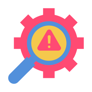 Risk,  Analysis, Error, Investigation, Research, Evaluation  icon