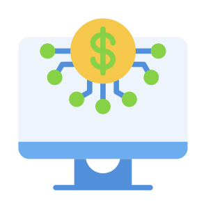 Digital Economy, Digital, Fintech, Digital Currency, Technology, Money   icon