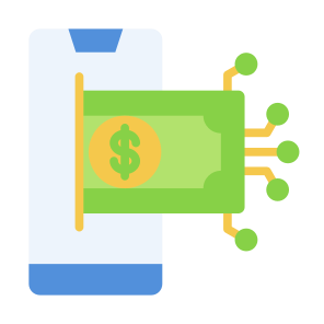 Digital Money, Digital, Money, Technology, Digital Currency, Digital Payment icon