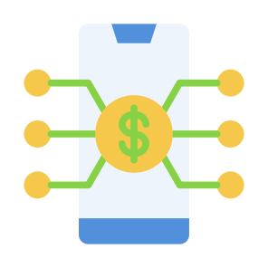 Digital Payment, Digital Money, Digital, Money, Technology, Digital Currency icon