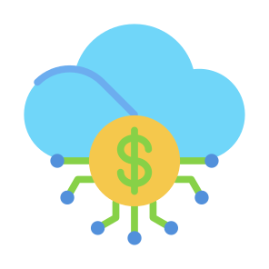 Mining, Cloud Mining, Cloud, Digital Money, Digital Currency, Fintech, Technology  icon