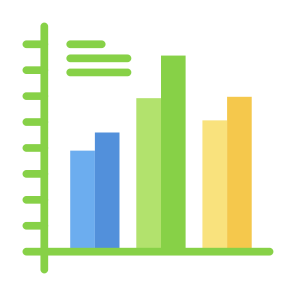 Bar Chart, Bar Graph, Chart, Graph, Stats, Statistics icon