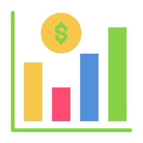 Bar Chart, Money, Graph, Bars, Chart, Statistics icon
