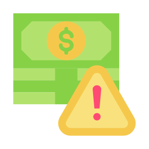 Crisis, Problem, Financial Crisis, Risk, Warning, Money  icon