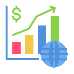 Economy Growth, Economy, Growth, Money, Global, Increase icon