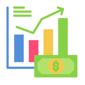 Profit, Money, Increase, Sales, Trade, Dollar, Invesment icon