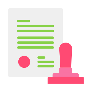 Stamp, Document, Approval, Validation, Certificate, Validity icon