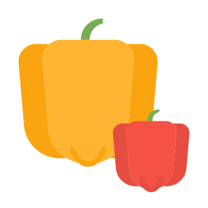 Bell Pepper, Vegetable, Vegetarian, Food, Food And Restaurant icon