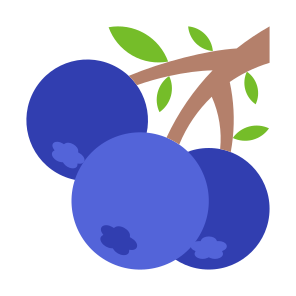 Blueberry, Fruit, Vegetarian, Healthy Food, Food And Restaurant icon