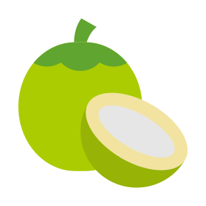 Coconut, Fruit, Food, Healthy Food, Food And Restaurant icon