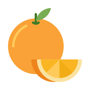 Orange, Fruit, Vegetarian, Healthy Food, Food And Restaurant icon