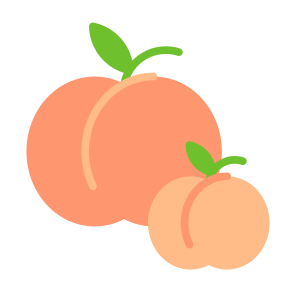 Peach, Fruit, Vegetarian, Healthy Food, Food And Restaurant icon