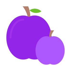 Plum, Fruit, Vegetarian, Healthy Food, Food And Restaurant icon