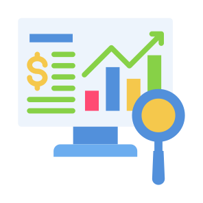 Analysis, Data Visualization, Search Data, Analysis, Research  icon
