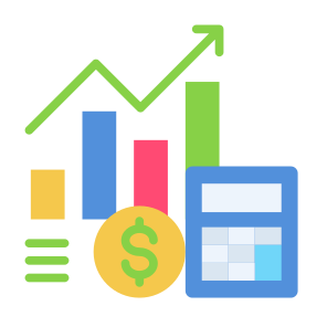 Calculate, Money, Calculator, Cost, Statistics  icon
