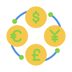 Currency, Exchange, Money, Euro, Yen icon