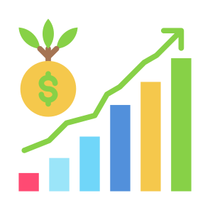 Growth, Investment, Grow Up, Profit, Money  icon