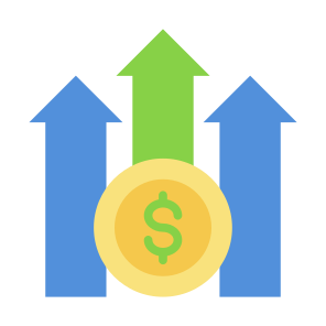 Profit, Earning, Revenue, Growth, Money  icon