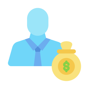 Investor, Dollar, Money Bag, Personal Wealth, Money icon