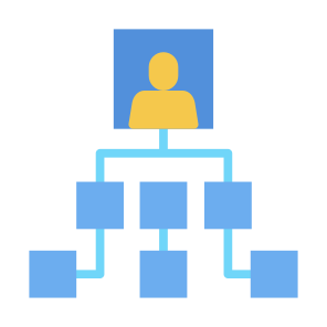 Organization Structure, Team, Leader, Hierarchy, Organization Chart icon