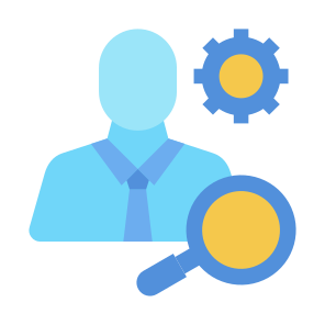 Recruitment, Magnifying Glass, Human Resources, Chosen, Search icon