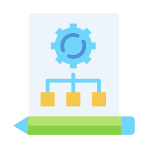 Scheme, Gears, Hierarchy, Flowchart, Structure icon