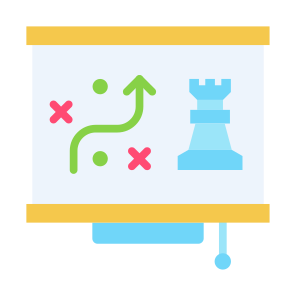 Strategy, Presentation, Planning, Strategic Plan,  Tactics icon