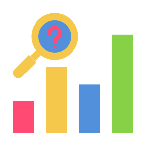 Analytics, Market Research, Prediction, Audit, Confuse  icon