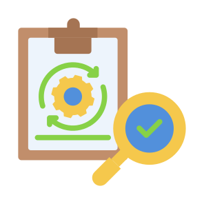 Controlling, Process, Audit, Inspection, Quality Control icon