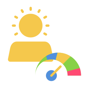 Over Confidence, User, Indicator, Performance, Level icon