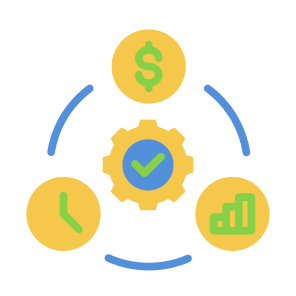 Project Management, Cost, Investment, Management, Time  icon